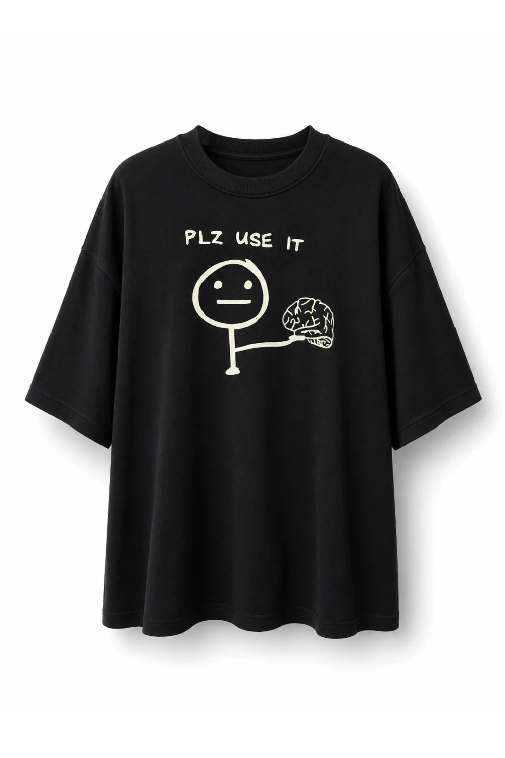Black Oversized  Graphic T-Shirt - Image 13