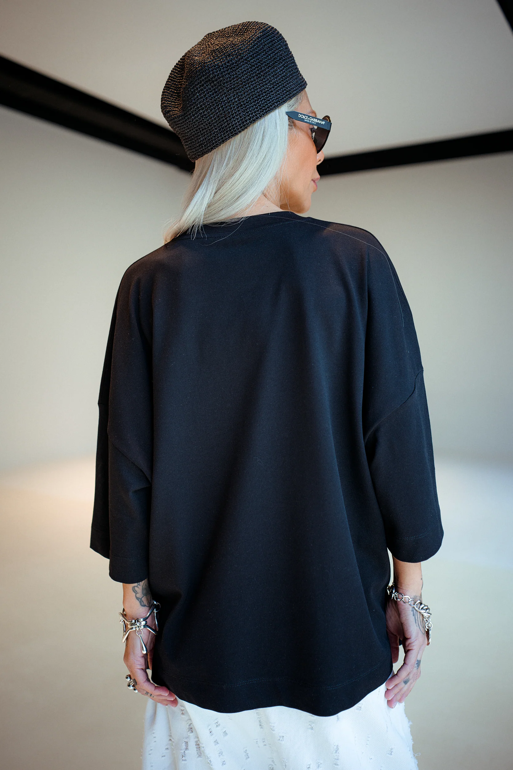 Black Oversized  Graphic T-Shirt - Image 3