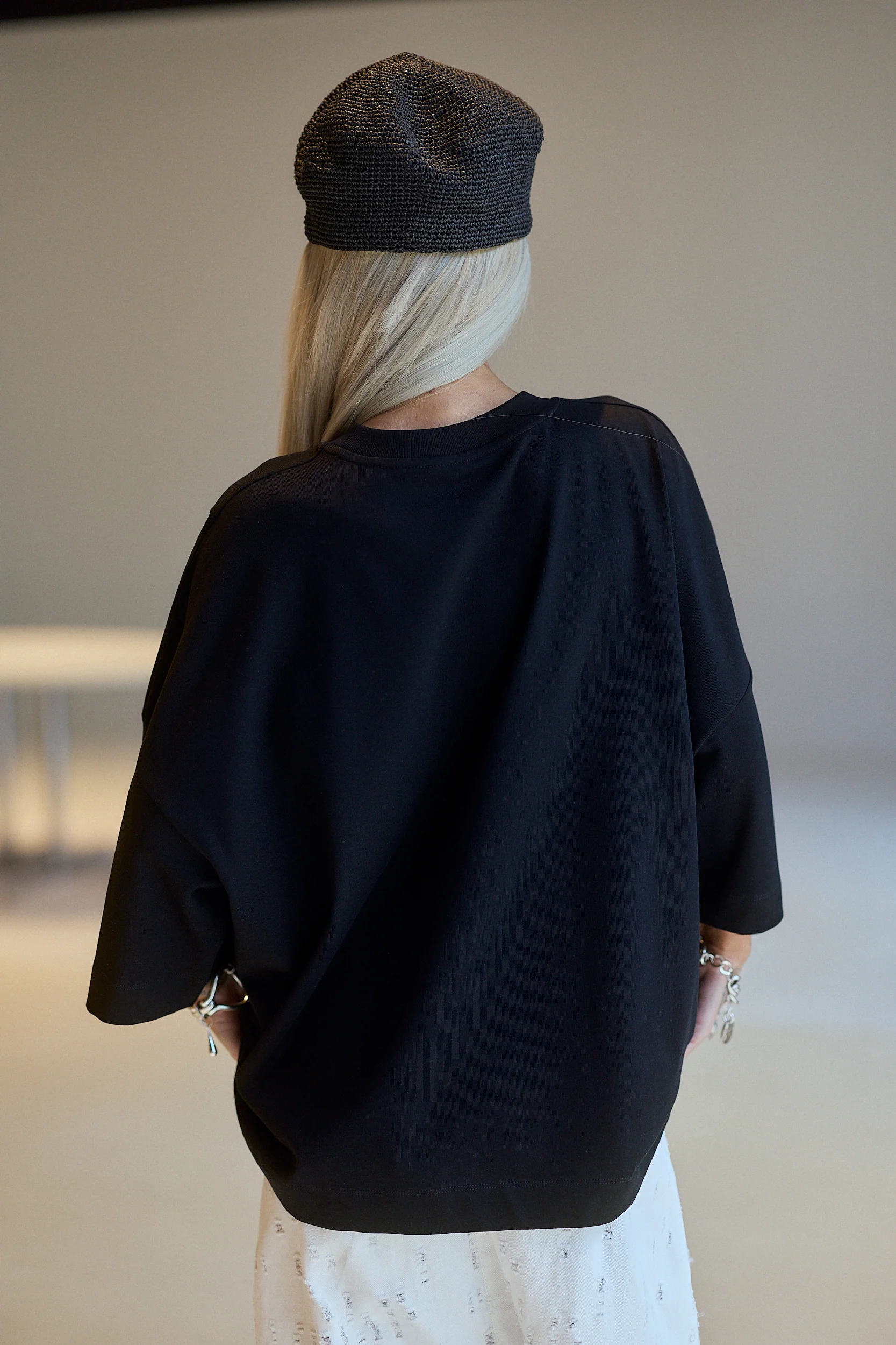 Black Oversized  Graphic T-Shirt - Image 7
