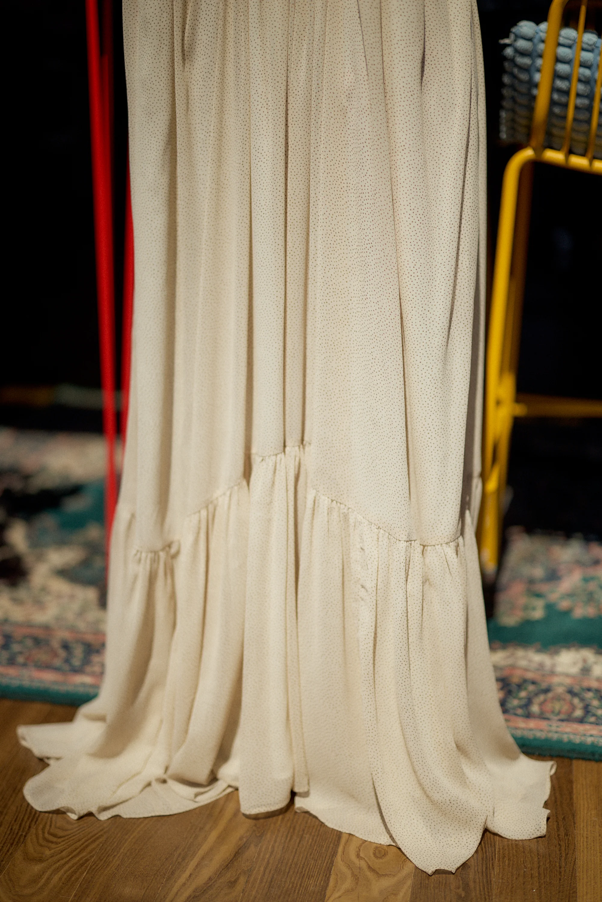 Cream Open-Back Maxi Dress - Image 7