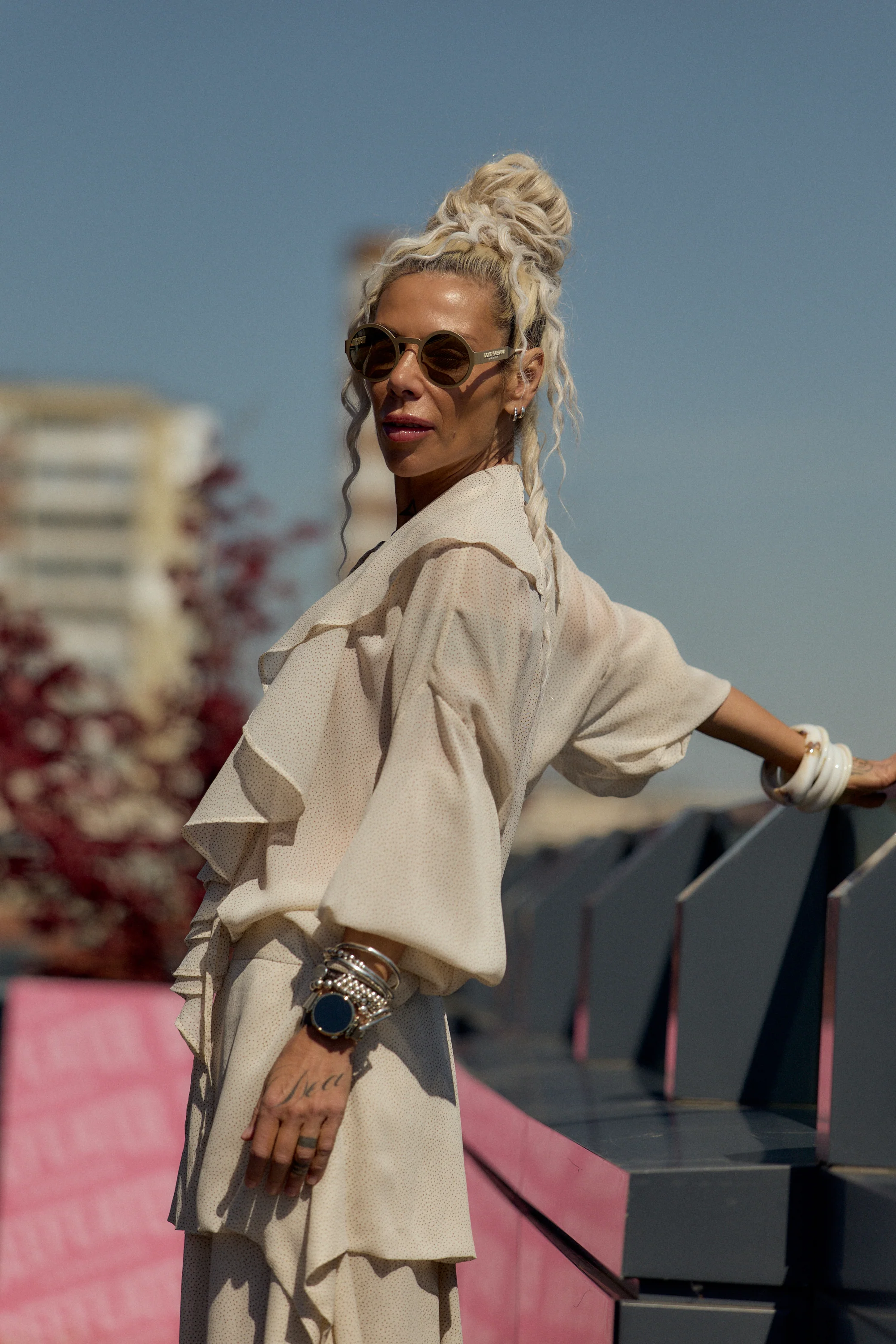 Cream Ruffle Co-Ord Set - Image 5