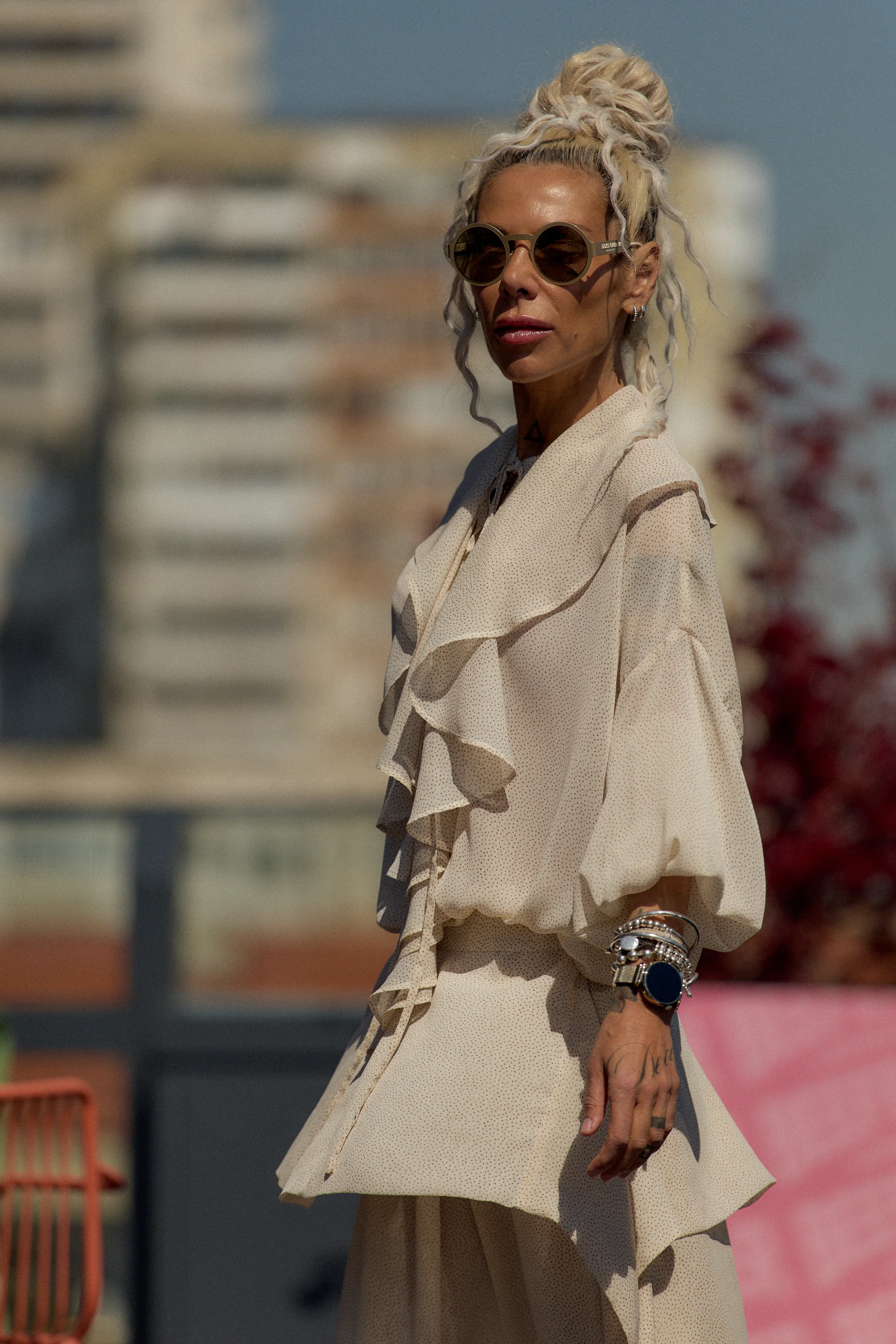 Cream Ruffle Co-Ord Set - Image 12