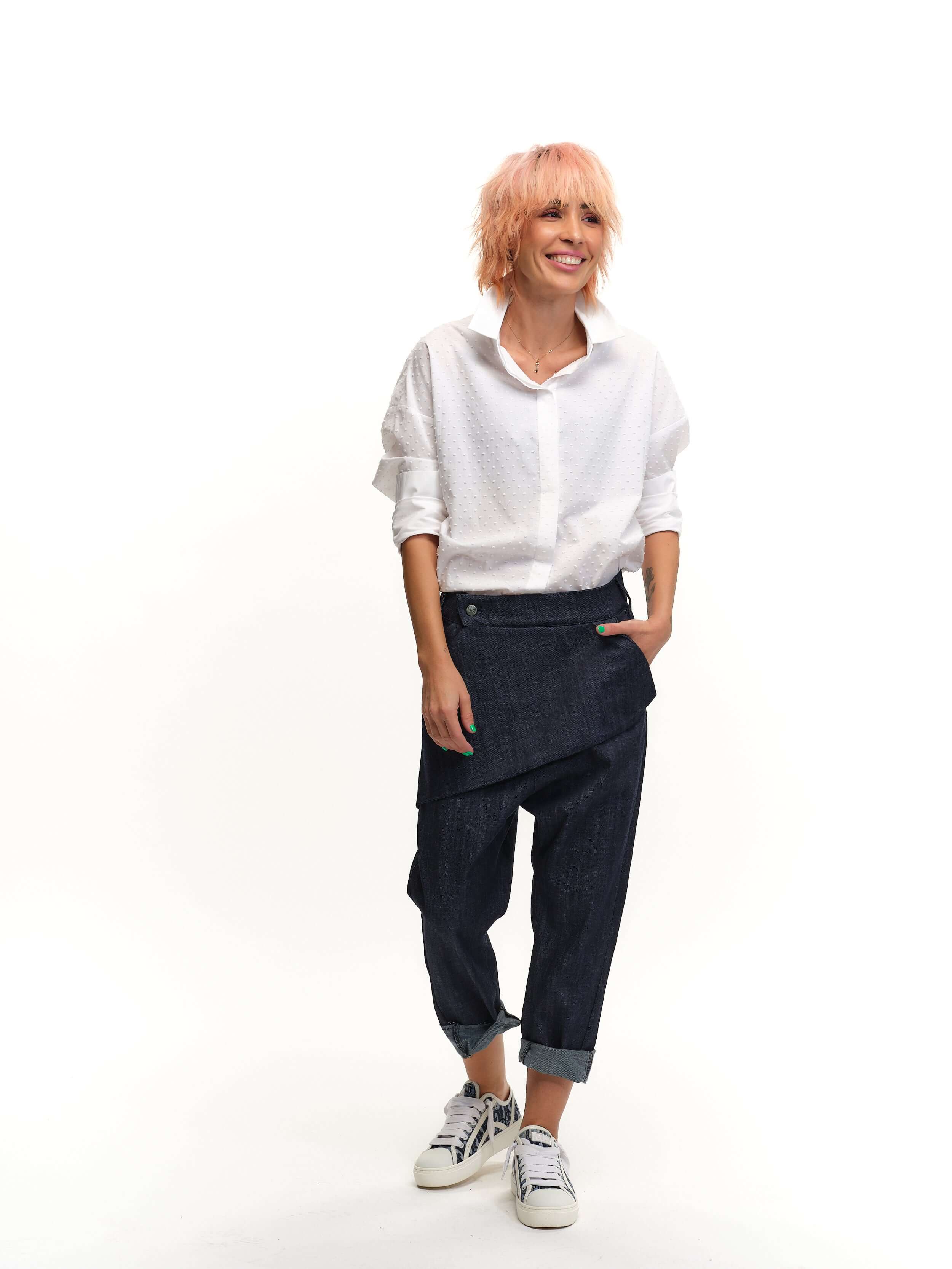 Drop-Crotch Flap Jeans - Image 4