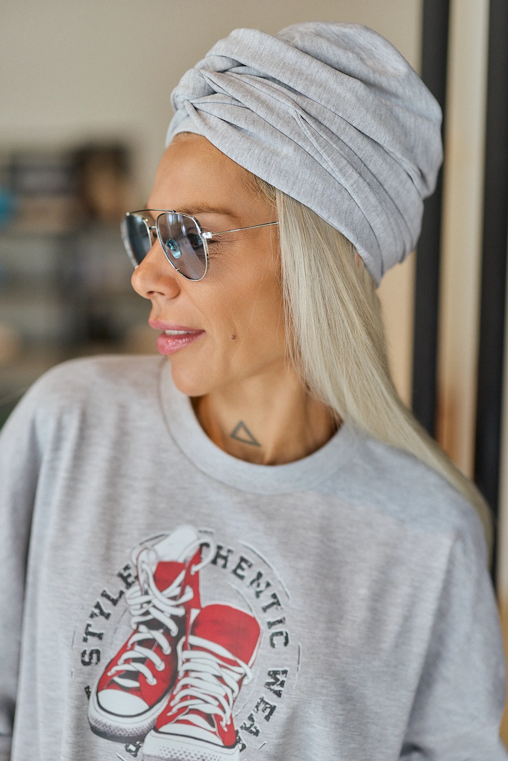 Grey Oversized Graphic T-Shirt - Image 11