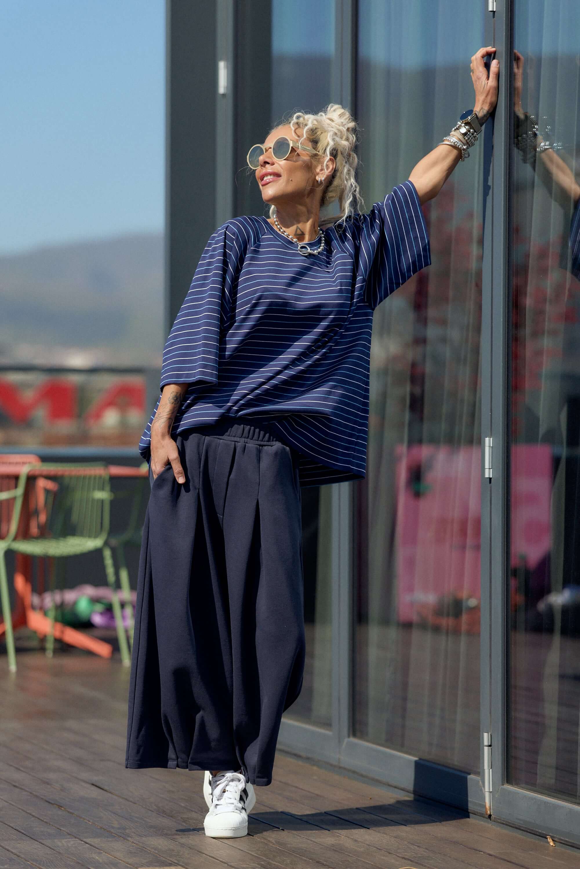 Oversized Striped T-Shirt - Image 3