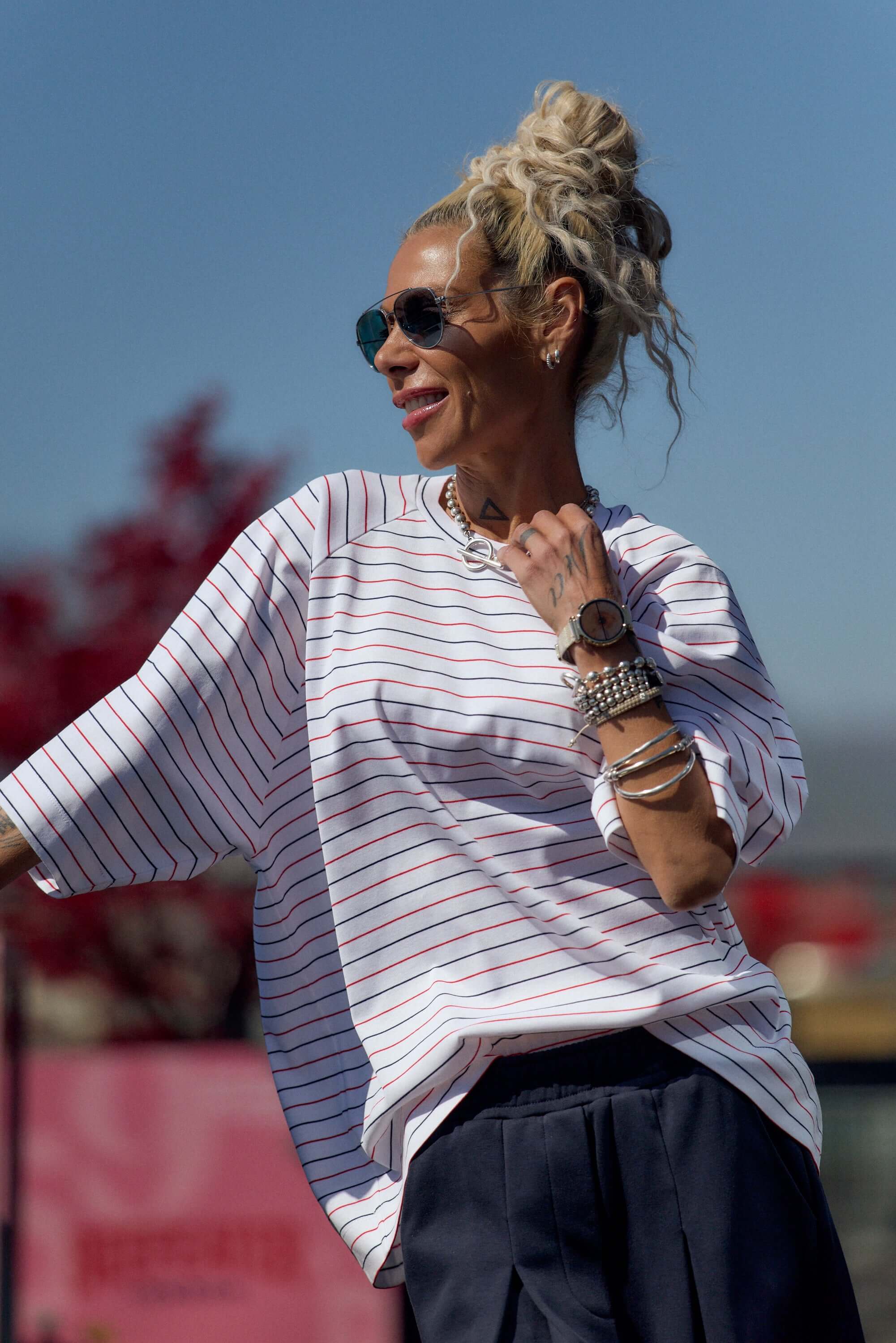 Oversized Striped T-Shirt - Image 6