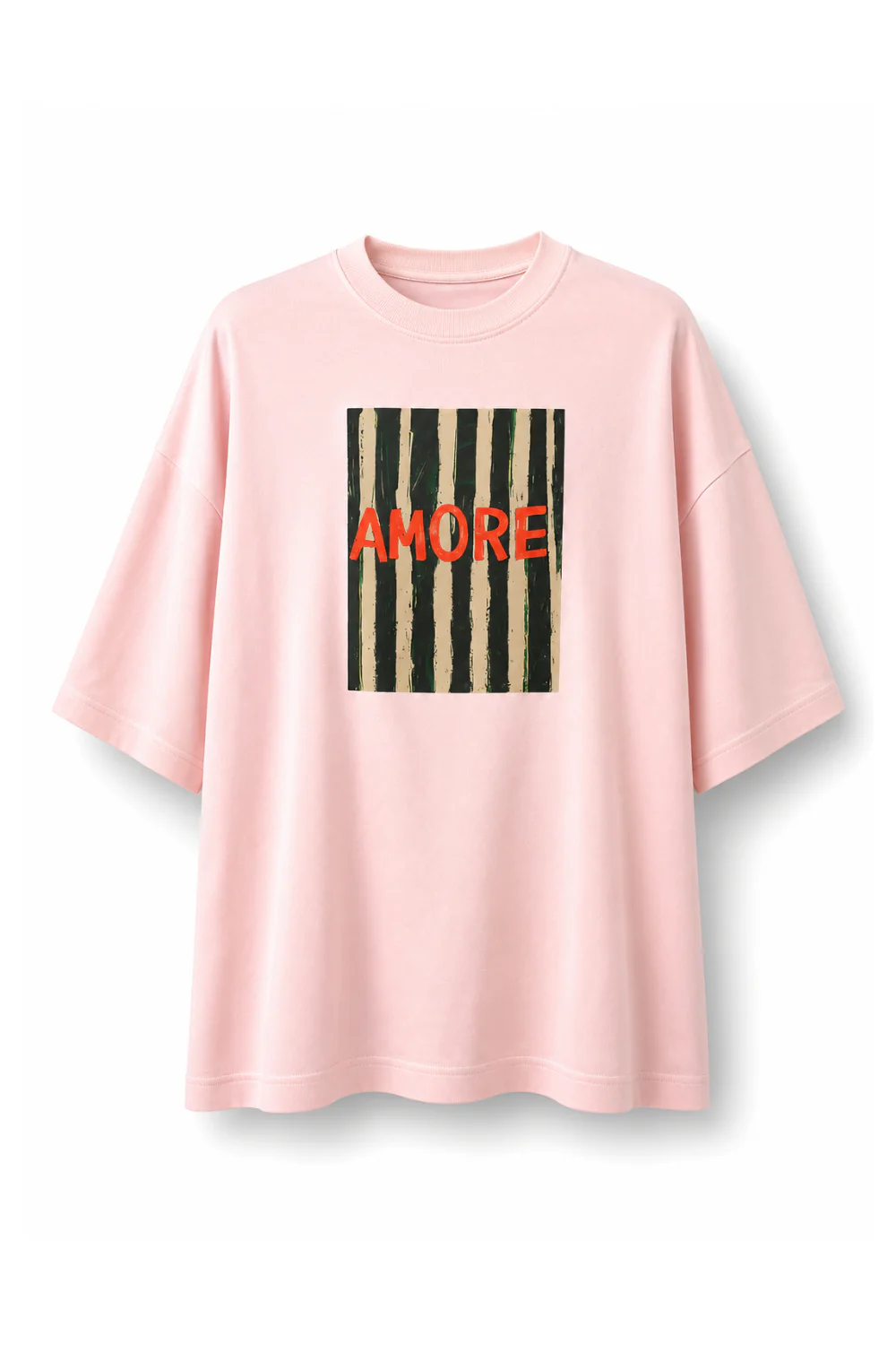 Pink Oversized Graphic T-Shirt - Image 5