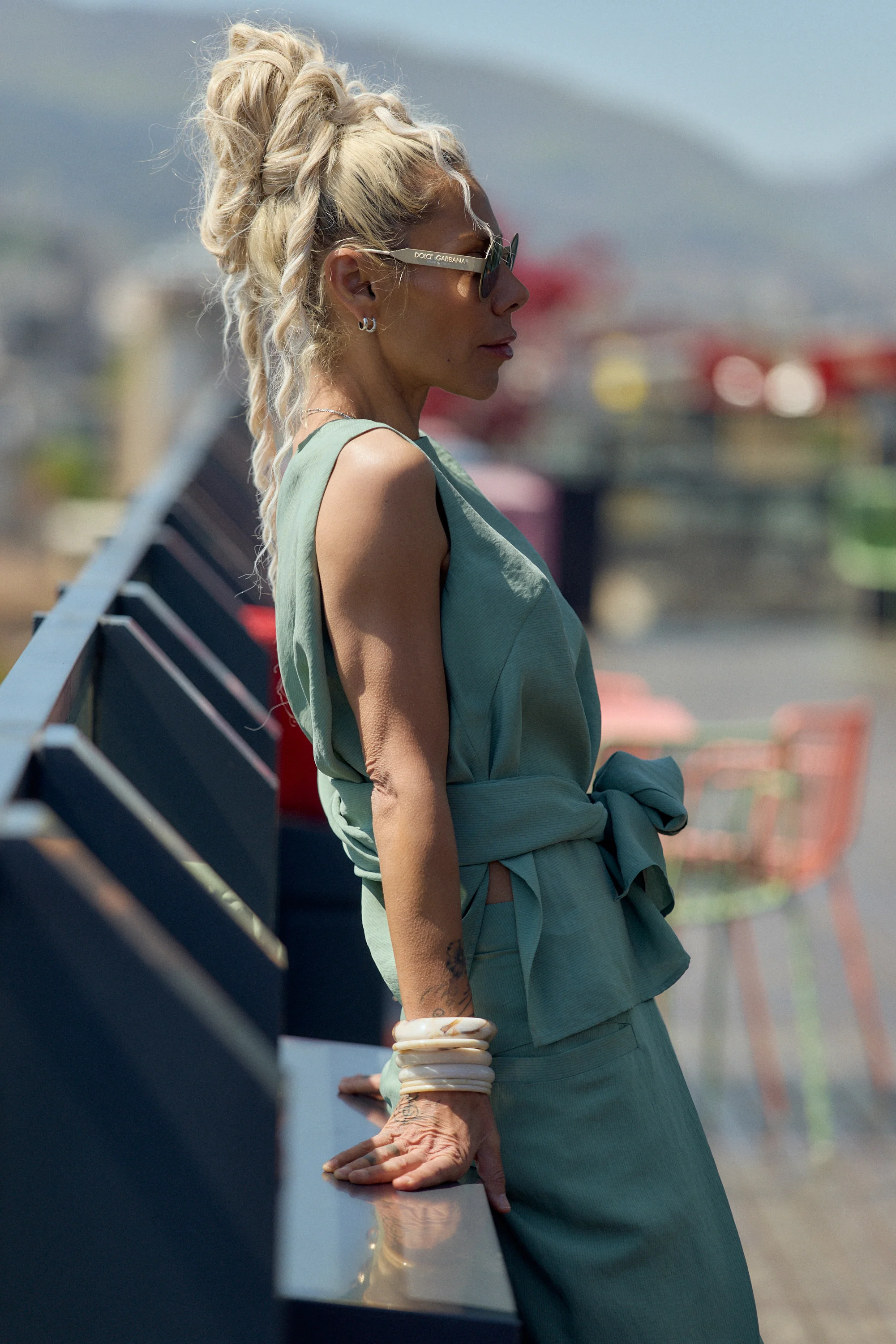 Sage Green Tie-Waist Co-Ord Set - Image 10