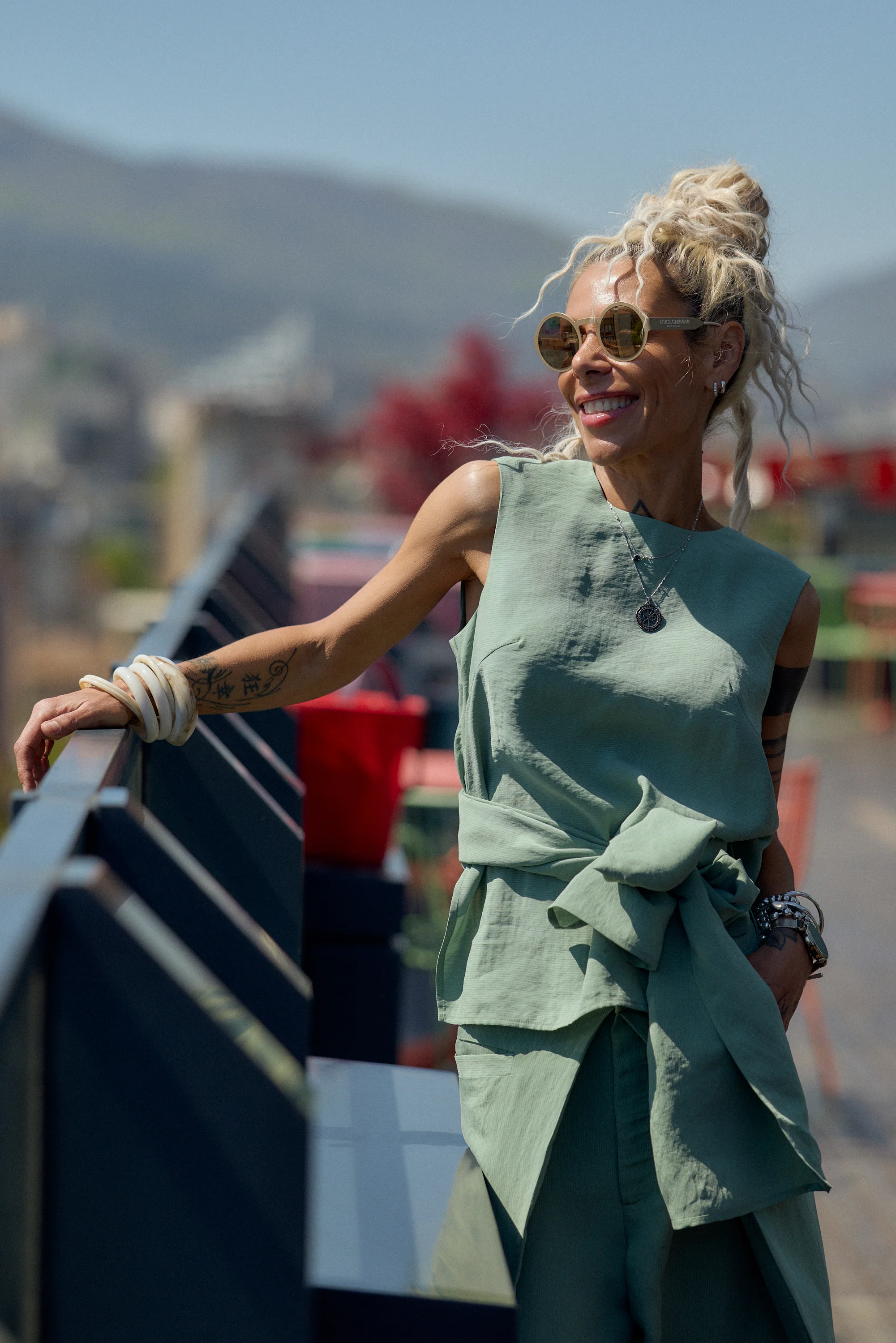 Sage Green Tie-Waist Co-Ord Set - Image 11