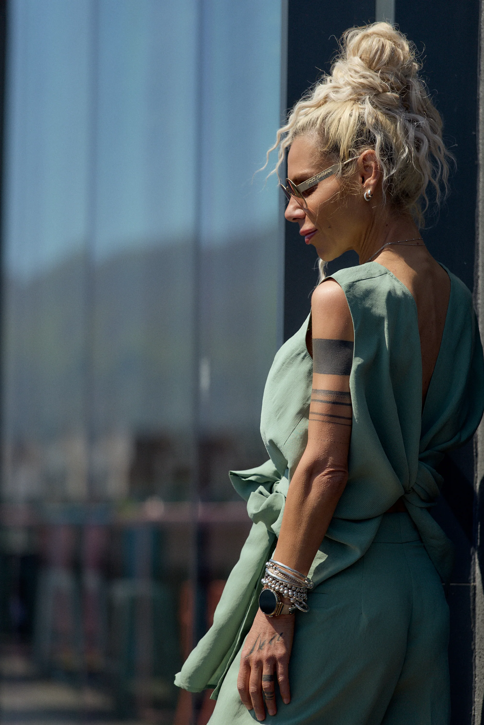 Sage Green Tie-Waist Co-Ord Set - Image 6
