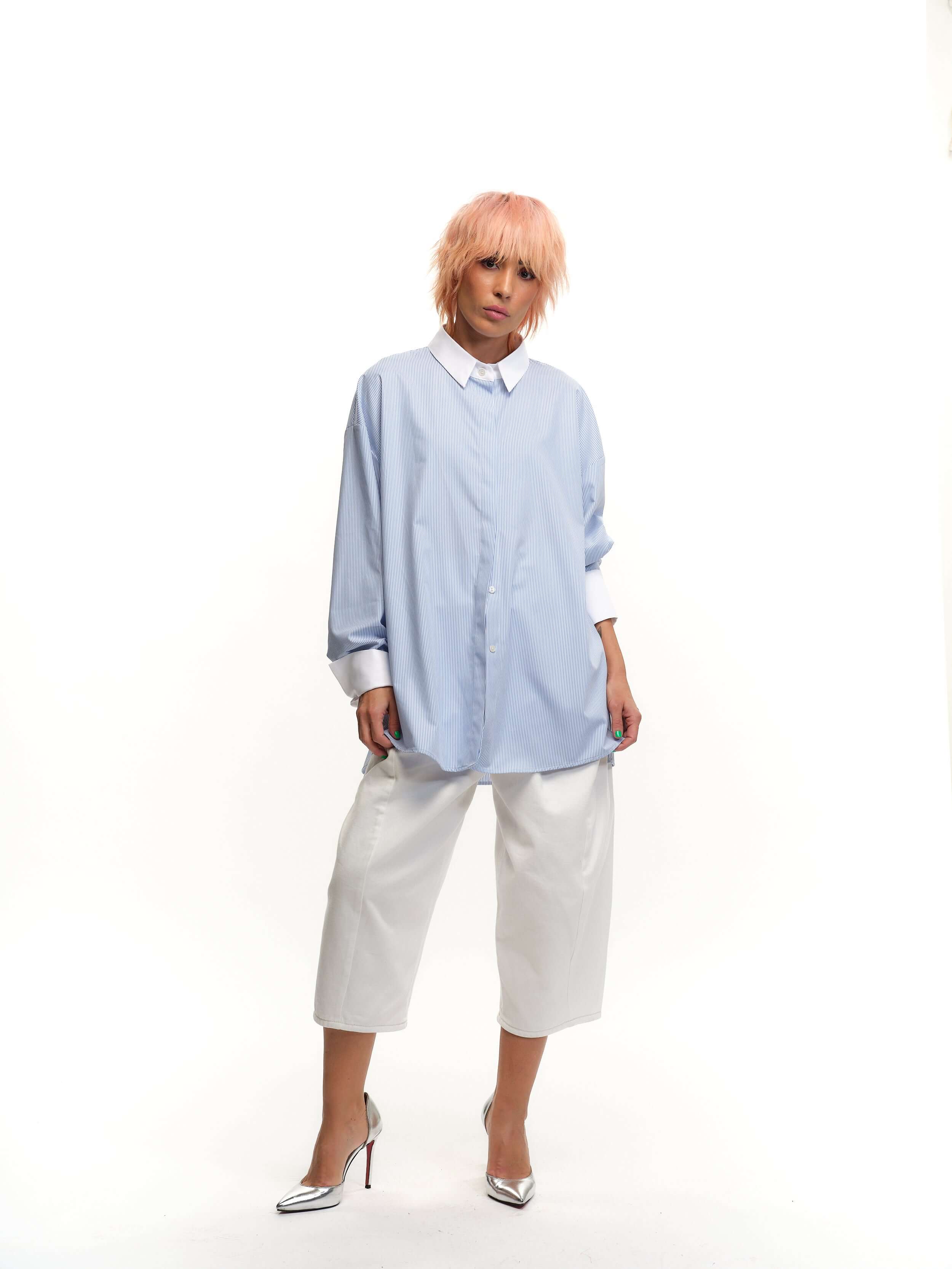 Striped Color-Block Shirt - Image 2